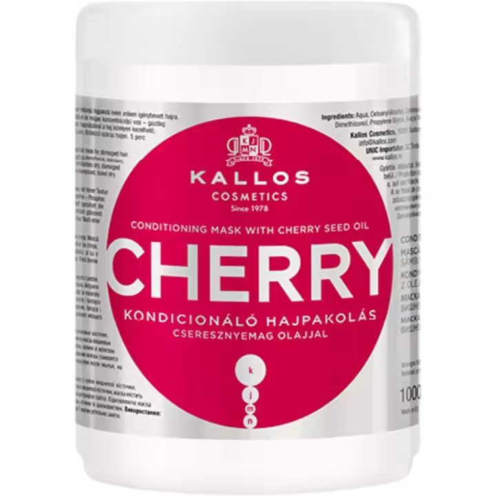 Kallos Mascarilla Capilar de Cereza Kjmn 1000ml para Cabello Seco y Dañado - 1