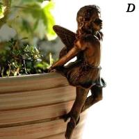 Decoración De Resina Para Jardín Fae Girl Colgante De Taza Combinación De Flor Borde De Canasta Ornamento Para Maceta - details 11