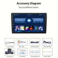 Reproductor Multimedia Para Coche Universal Android Auto Carplay 7 Pulgadas 9 Pulgadas 10 Pulgadas 32G GPS Compatible Con Hyundai Toyota Nissan Con Conector De Alimentación 12V DC - details 11