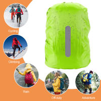 Cubierta Impermeable Reflectante Para Mochila Deportiva Seguridad Nocturna Ciclismo Camping Senderismo 10-70L Material Nylon Unisex - details 1