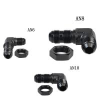 Adaptador De Conexión De Combustible De Aluminio 90 Grados 6AN 8AN 10AN Macho Con Tornillo De Bloque Negro Para Motor - details 0