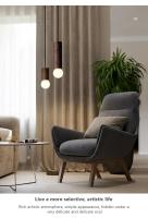 Lámpara Colgante Nórdica De Madera Decorativa Para Hogar Iluminación Interior Para Sala De Estar Dormitorio Estudio Fuente De Luz AC 90-260V - details 7