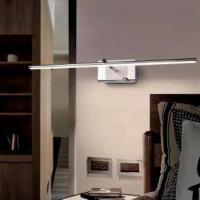 Aplique LED de Pared Papuq para Iluminar Cuadros, Espejos y Murales - 10W - Tono de Luz Neutro 4000K - Cromo Brillante - details 0