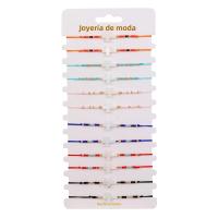 Juego De 12 Pulseras De Moda Con Diseño De Cruz Y Colores Variados Hechas De Cuentas De Arroz Para Mujer Set De Pulseras Elegantes Para Fiestas - details 4