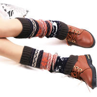 Calentadores De Piernas Navideños Para Mujer Estilo Y2k Aesthetic Punk Lolita Juego De Calcetines De Gasa Cubierta De Botas Harajuku Tejidos De Algodón Blends - details 6