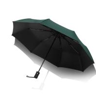 Paraguas Triplo Plegable Simple Con Protección UV De Vinilo Grueso Paraguas Doble Para Lluvia Y Sol Color Blanco Rosa Azul Verde Oscuro Azul Oscuro Y Negro - details 15
