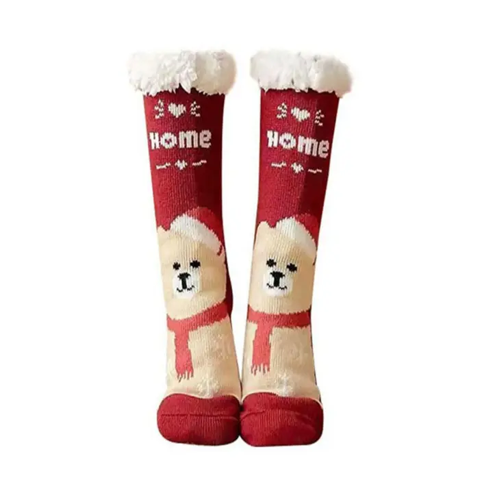 Pack de 2 Pares Calcetines Hombre Mujer Invierno Antideslizantes - 1