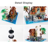 Bloques De Construcción Creativos De Pescador De Village 2340PCS Torre De Mar LED Luz Bricks Juguetes Regalos Para Niños Y Niñas De Más De 14 Años - details 4