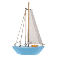 Modelo De Barco Vintage Decorativo Adorno De Madera Para Escritorio Ornamento De Velero Tema Náutico Para Interiores Y Oficinas - details 2
