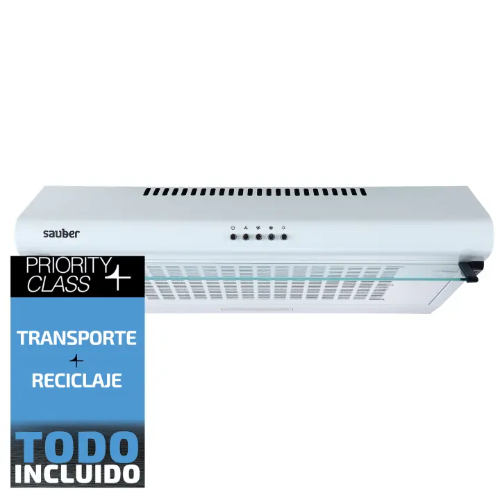 Campana convencional SAUBER SCC60B ancho 60 cm blanca - 1