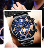Reloj De Pulsera De Lujo Para Hombre Acero Inoxidable Cuarzo Calendario Luminoso Estilo Casual Y Negocios Reloj Hombre - details 2