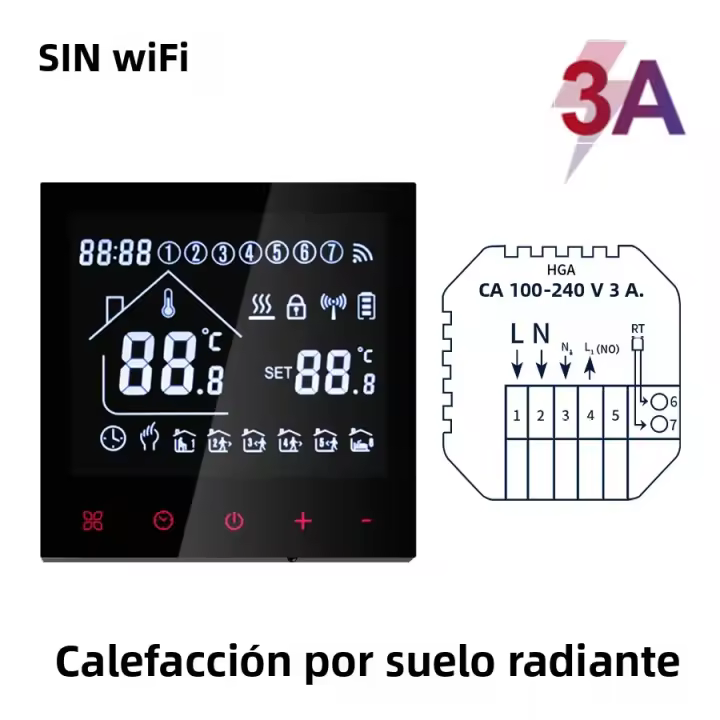 Termostato Inteligente WiFi Tuya Para Calefacción De Piso Y Boilers Eléctricos/Gas Con Alexa Google Home Controlador De Temperatura - 1