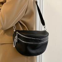 Bolso bandolera de cuero PU vintage, bolso de cintura con doble cremallera de moda, bolso de hombro y riñonera de moda para mujer - details 2