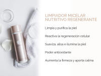 Atashi Firmeza y Luminosidad | Limpiador Micelar Facial Nutritivo Regenerante | Limpia, Renueva, Hidrata e Ilumina | Con Edelweiss, Vitamina C y Ácido Glicólico | Apto Piel Sensible 250 ml - details 0