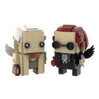 Bloques De Construcción MOC Movie Good Omens Ángeles Aziraphale Y Demonios Crowley Figuras De Acción Para Adultos Juguetes De Comedia Regalos - details 1