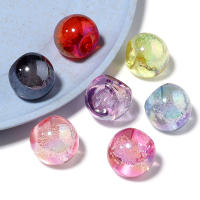 10pcs Bolas De Acrílico Cristal Agrietado 14x16mm Colores Mixtos Para La Creación De Joyas Pulseras Collares Encuentros - details 3