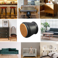 16pcs Protекторes De Pies De Muebles De Silicona Antideslizantes Con Tapete De Goma Para Pisos De Madera Protección Contra Rasguños Y Ruido - details 0