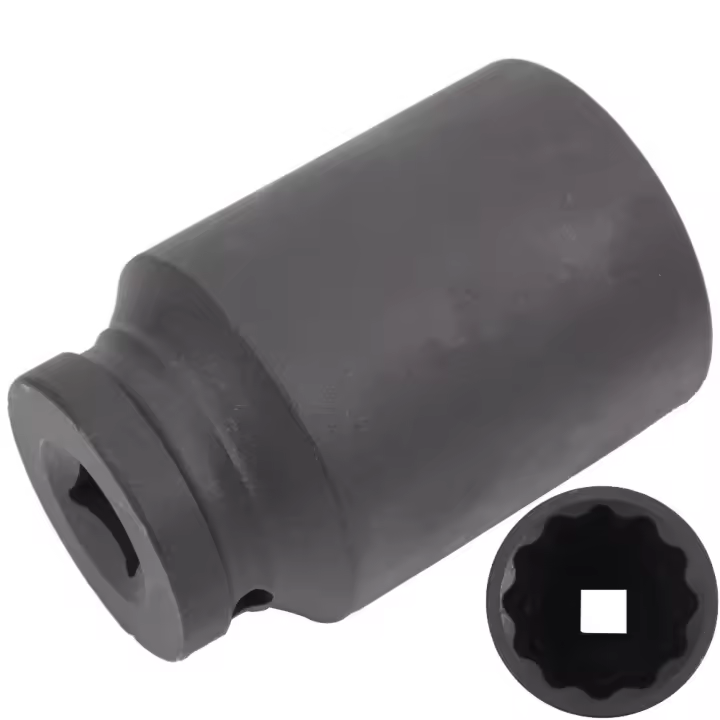JOMAFA - Llave de Vaso de impacto LARGO 1/2" 12 CARAS,  30 MM (Especial bujes, transmisiones, etc) - 9093-30 - 1