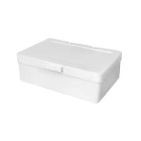 Caja De Almacenamiento Con Tapa Gira En Blanco Para Tarjetas Adhesivos Y Material De Oficina Estuche Antipolvo Para Escritorio - details 6