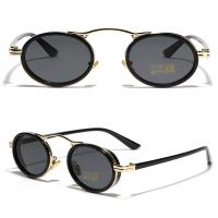 Gafas De Sol Rectangulares Para Mujer 2024 Moda Punk Acero Inoxidable Montura Vintage Protección UV400 Antiglareante Tamaño Universal - details 5