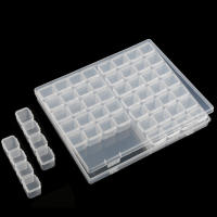 Caja De Almacenamiento De Plástico Para Pintura Diamante DIY Organizador De Joyas Y Encantos Con 1 Puesto En El Mercado - details 16