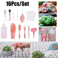 Kit De Herramientas De Jardinería Miniatura 16pcs Herramientas Manuales Para Plantar En Jardines Faeiries Material Plástico - details 1