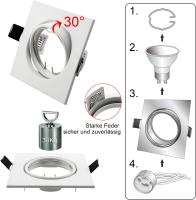 Lámpara De Techo Revestida LED Ajustable Soporte Para Spotlights GU10 O Base MR16 Sin Bulbo Incluido Instalación Auto-Contenida Para Cocina - details 5