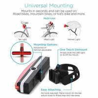 Luz trasera LED para Bicicleta, recargable por USB, luz roja ultrabrillante y fácil de instalar. - details 1