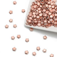 200pcs De Cuentas De Flor En Forma De 6mm CCB Platinadas En Oro Y Plata Para Accesorios De Joyería DIY Collares Pulseras - details 6