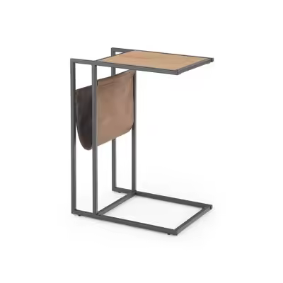 Mesa auxiliar Houston 1188, Muebles ES, MDF, Negro, 47 x 33 x 65cm - 1