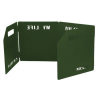 Estufa De Gas Plegable Con Pantalla Antiviento De Acero Inoxidable Cuatro Plegado Caseta Viento Prueba Para Camping BBQ Quemador Pantalla - details 10