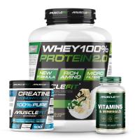 Pack WHEY 2kg + Creatina 300g + Multivitaminas 60 cáps - MuscleFit│MUSCLECULT│Avance Muscular - details 0