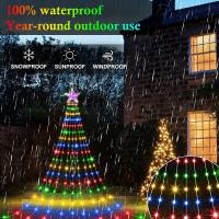 Cadenas De Luces Solar Impermeable De 9.8Ft Con 280 LED Y 8 Modos Para Jardín Camping Decoraciones Navideñas Al Aire Libre Pentagram - details 6