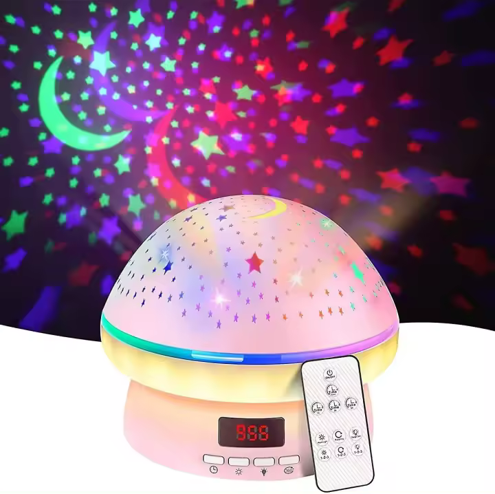 Proyector de estrellas con luz nocturna y 8 modos de proyección, proyector de estrellas RC con rotación de 360 grados, lámpara de proyector de cielo galáctico con batería - 1