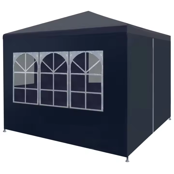 vidaXL Carpa Celebraciones 3x3 m Toldo Marquesina Cenador Tienda Cubierta Color Azul,  Blanco,  Antracita y mas - 1