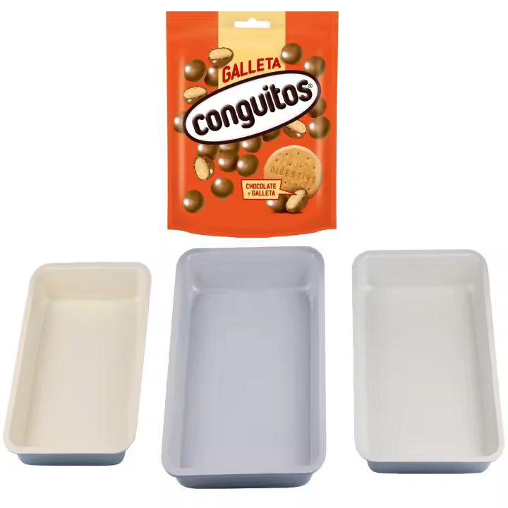 Pack repostería:CONGUITOS GALLETA LECHE DOYP 120G+Set 3pc moldes para horno menorca - 1