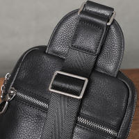 Bolsa De Pecho Para Hombre De Cuero Genuino Alta Calidad Bolso Cruzado De Moda Bolsa De Hombro Mensajera De Cuero Verdadero - details 18