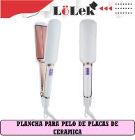 🔥 LoLek Planchita para Pelo Profesional | control de temperatura de hasta 220ºC con indicador digital| Placas de Cerámica | 50Watts de potencia | Cable Giratorio 360º | Luz Indicadora - details 3