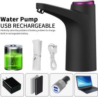 Dispensador de agua eléctrico, bomba de agua embotellada con carga USB, para botella universal, dispensador de agua portátil para interior y exterior (negro) - details 1
