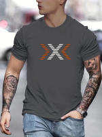 Camiseta De Algodón 100% Para Hombre Verano Estampado Moda Casual Cuello Redondo Manga Corta Tops Transpirable Para Compras - details 3