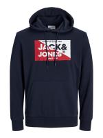 Jack & Jones Sudadera con Capucha Hombre Muy Suave y Cálida Logo estampado Otoño Invierno - details 1