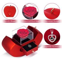 Joyero con forma De Rosa DE LA Navidad y el collar en forma de corazón, Coltando de Amor de moda Europea y Americana, Gift de Navidad PARA EL Día DE LA Madre - details 3