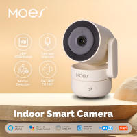 Cámara De Seguridad Inteligente MOESTuya WiFi Interior Con Visión Nocturna Infrarroja Y Detección De Movimiento Y Sonido Monitor Panorámico De Patrulla HD 4MP - details 0