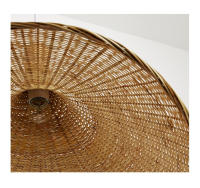 Lámpara Colgante De Bambú Pendentivo Luz De Techo Rattan Wicker Tejido a Mano Enredado Para Hogar Comedor Estilo Sudeste Asiático - details 14