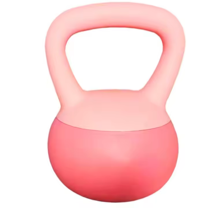 Pesa Rusa 5kg, 8kg, Training Gym Strength Floor Protect PVC iron sand Soft Kettlebell,Superficie de Caucho Blando Pesa. - 1