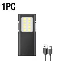 Linterna LED COB Mini De Llave EDC Recargable USB Para Pesca Senderismo Reparación Distancia De Iluminación < 50 M Material ABS - details 3