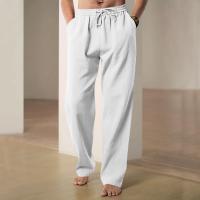 Nuevos Pantalones Anchos Para Hombre Algodón Ligeros Deportivos Streetwear Verano Color Sólido Grande Pantalones De Sudor - details 2