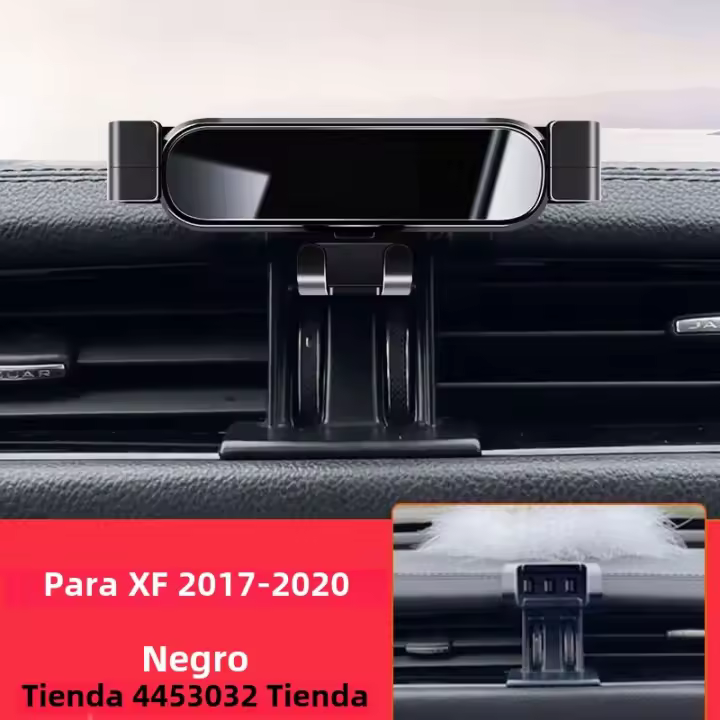 Soporte Giratorio Para Teléfono Móvil En Coche Compatible Con Jaguar Xf X250 2022-2017 Accesorios De Montaje Negro Universal - 1