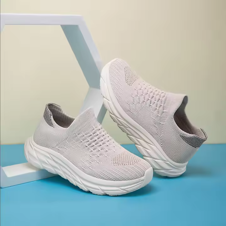 Zapatillas Casuales Transpirables Para Niños Y Niñas Verano Zapatos Largos De Verano EVA Suela Antideslizante Tela Superficie - 1