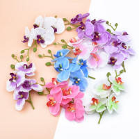 4Pcs Accesorios De Decoración Para El Hogar Hojas Silvestres Y Mariposas En Orchidáceas Silkenvas Para Decoración Del Hogar Flores Artificiales - details 10